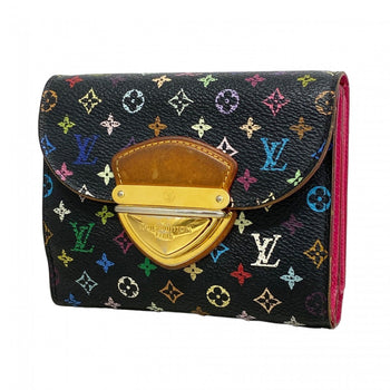 Louis Vuitton Monogram Multicolore Tri-Fold Wallet Portefeuille Koala M58087 Noir Grenard