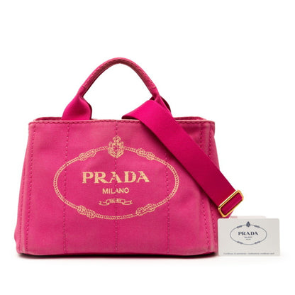 Prada Canapa Mini Tote/Shoulder Bag