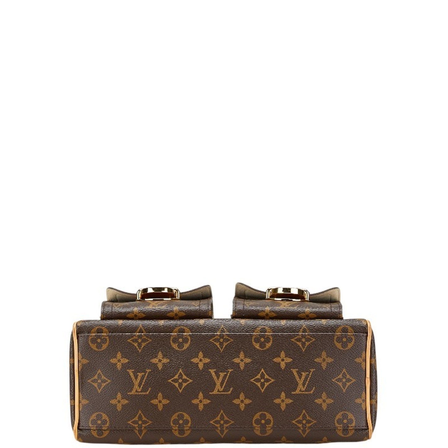 Louis Vuitton Monogram Manhattan Pm Handbag M40026 Brown Leather