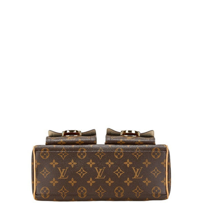 Louis Vuitton Monogram Manhattan Pm Handbag M40026 Brown Leather