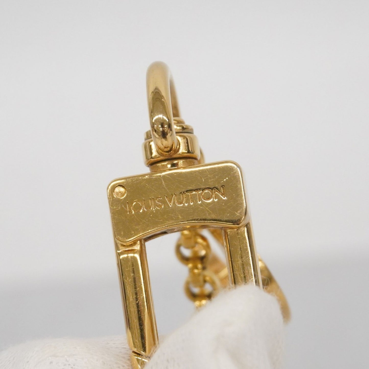 Louis Vuitton Fleur De Monogram Keychain M65111 Gold