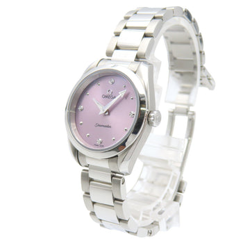 Omega Seamaster Aqua Terra 4-Piece Diamond Watch 220.10.28.60.60.001 Quartz Stainless Steel