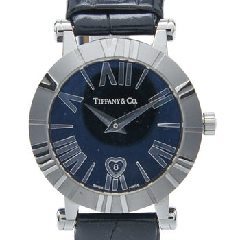 Tiffany & Co. Atlas Heart Date Quartz Watch With Black Dial
