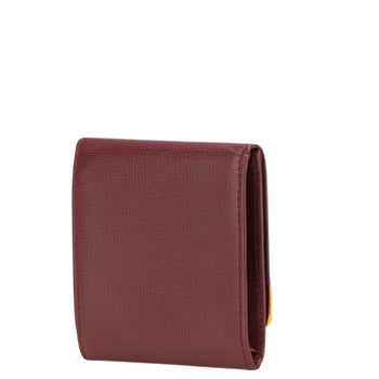 Cartier Must Line Wallet/Coin Case Wine Red Bordeaux Leather