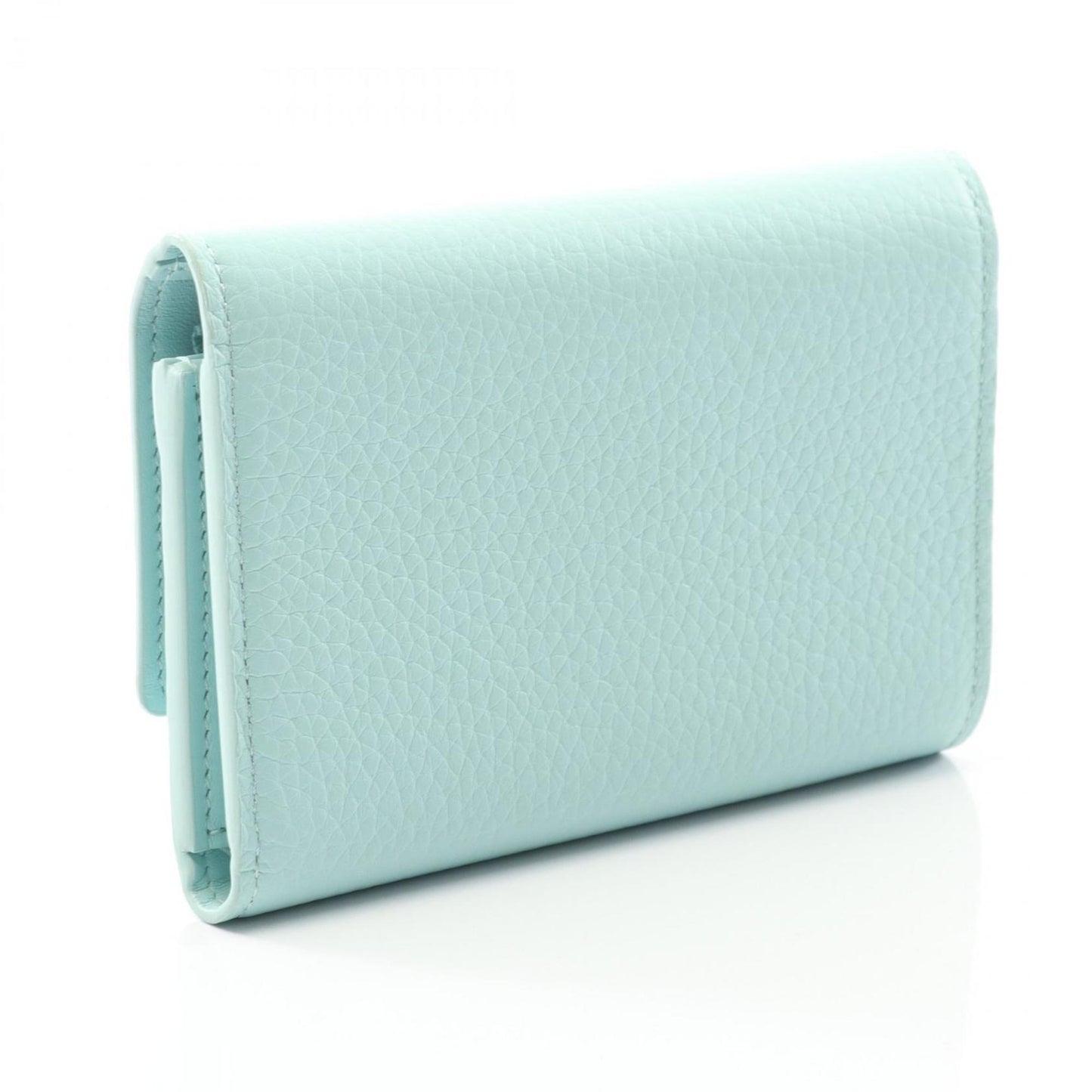 Louis Vuitton Capucines Portefeuille Compact Blue Topaz Tri-Fold Wallet