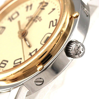 Herms Clipper Two-Tone Cl4.220 Ssxgp Quartz Watch