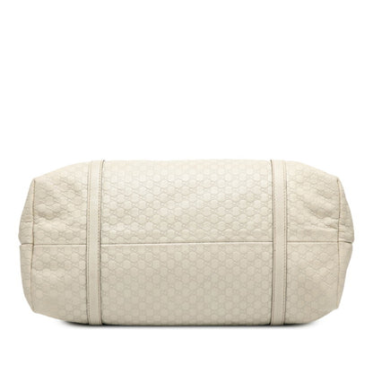 Gucci Micro Guccissima Handbag Tote Bag 309613 White Leather