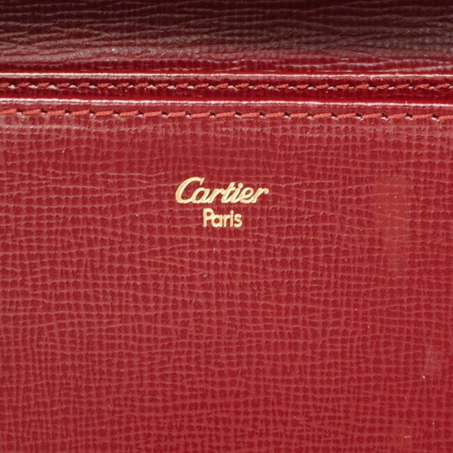 Cartier Must Leather Wallet Bordeaux