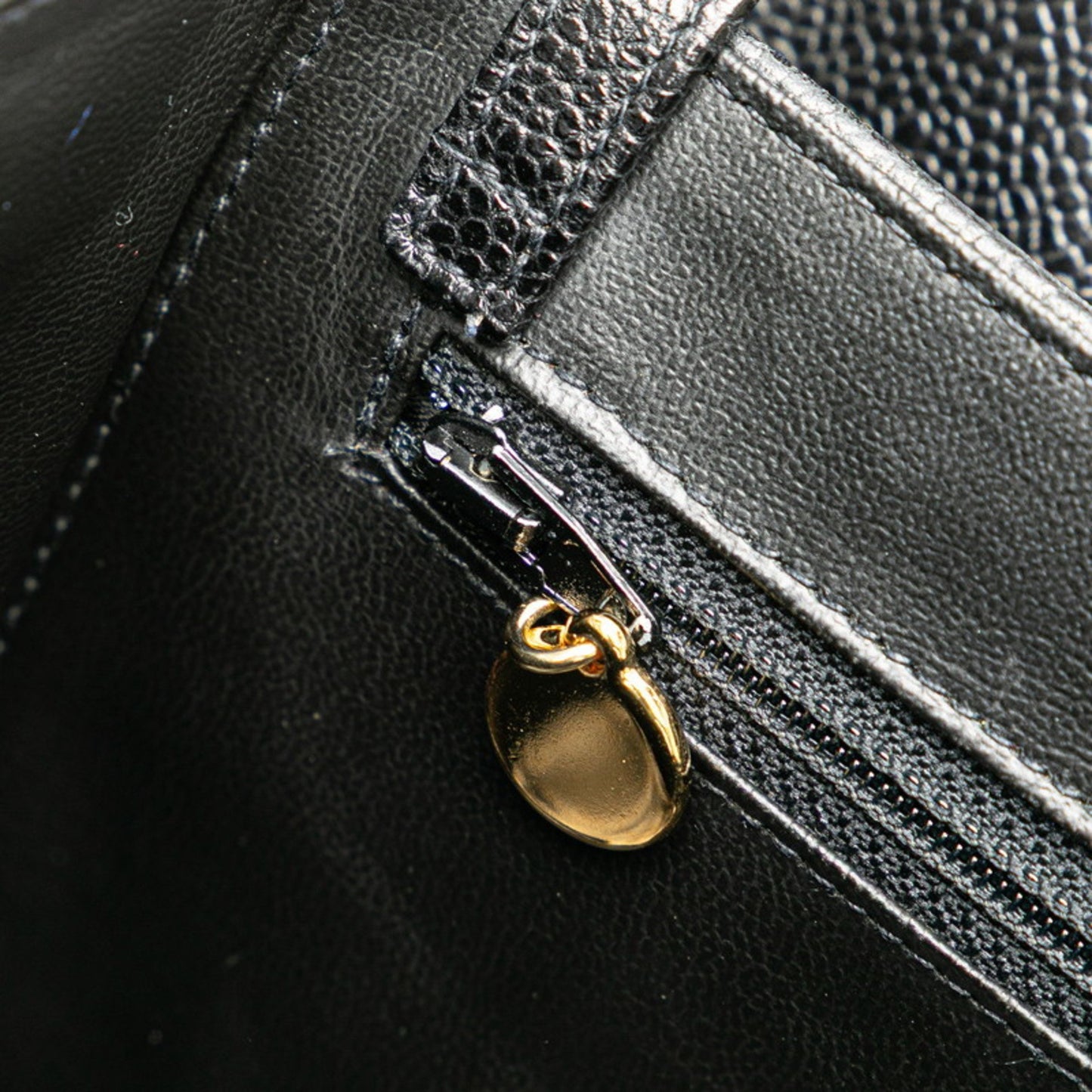Chanel Coco Mark Vanity Bag Shoulder 2-Way Black Caviar Skin