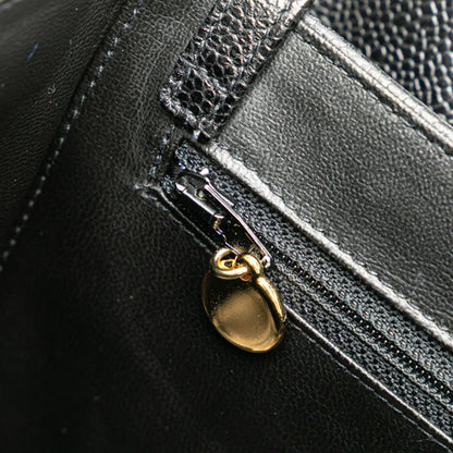Chanel Coco Mark Vanity Bag Shoulder 2-Way Black Caviar Skin