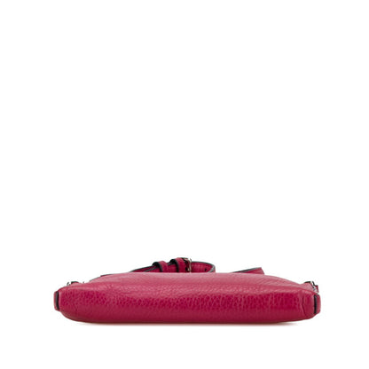 Loewe Heritage Shoulder Bag Pink Leather