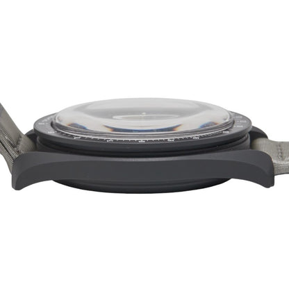 Omega X Swatch Moonswatch Mission To Mercury Watch So33A100 Quartz Movement Gray Dial Ceramic Nylon