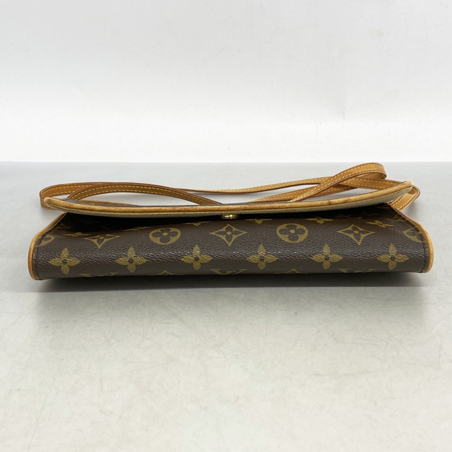 Louis Vuitton Monogram Pochette Twin Gm Shoulder Bag M51852 Brown