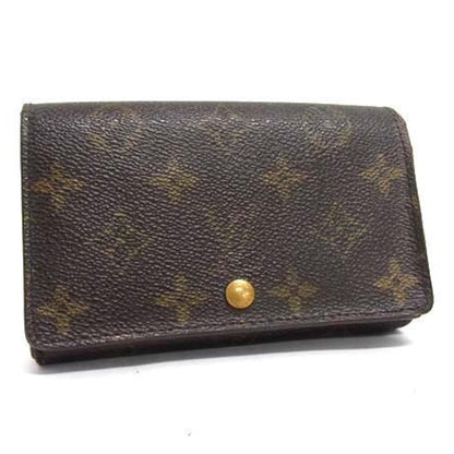 Louis Vuitton Monogram Porte Monnaie Bi-Tresor Wallet M61730 Brown Leather