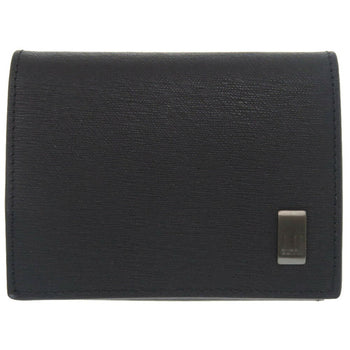 Dunhill Leather Black Coin Case Purse Wallet 1360