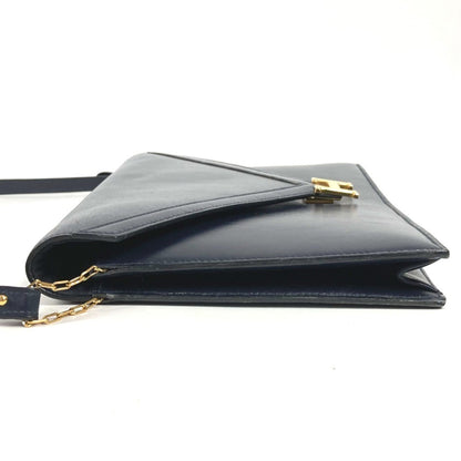 Hermes Herms H Hardware Logo Vintage Flap Liddy Bag 2-Way Clutch Shoulder Box Calf