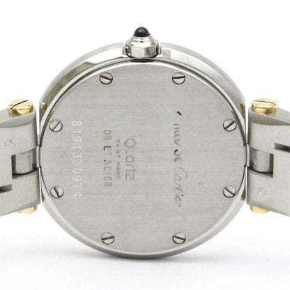 Cartier Santos Round 18K Gold Steel Quartz