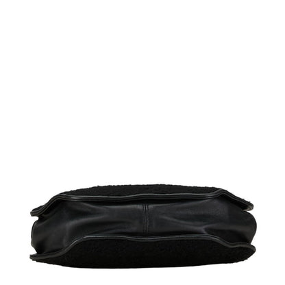 Fendi Shoulder Bag Black Sheepskin