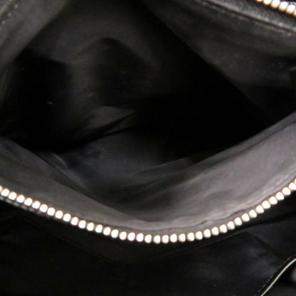 Tiffany Nylon/Patent Leather Black Tote Bag