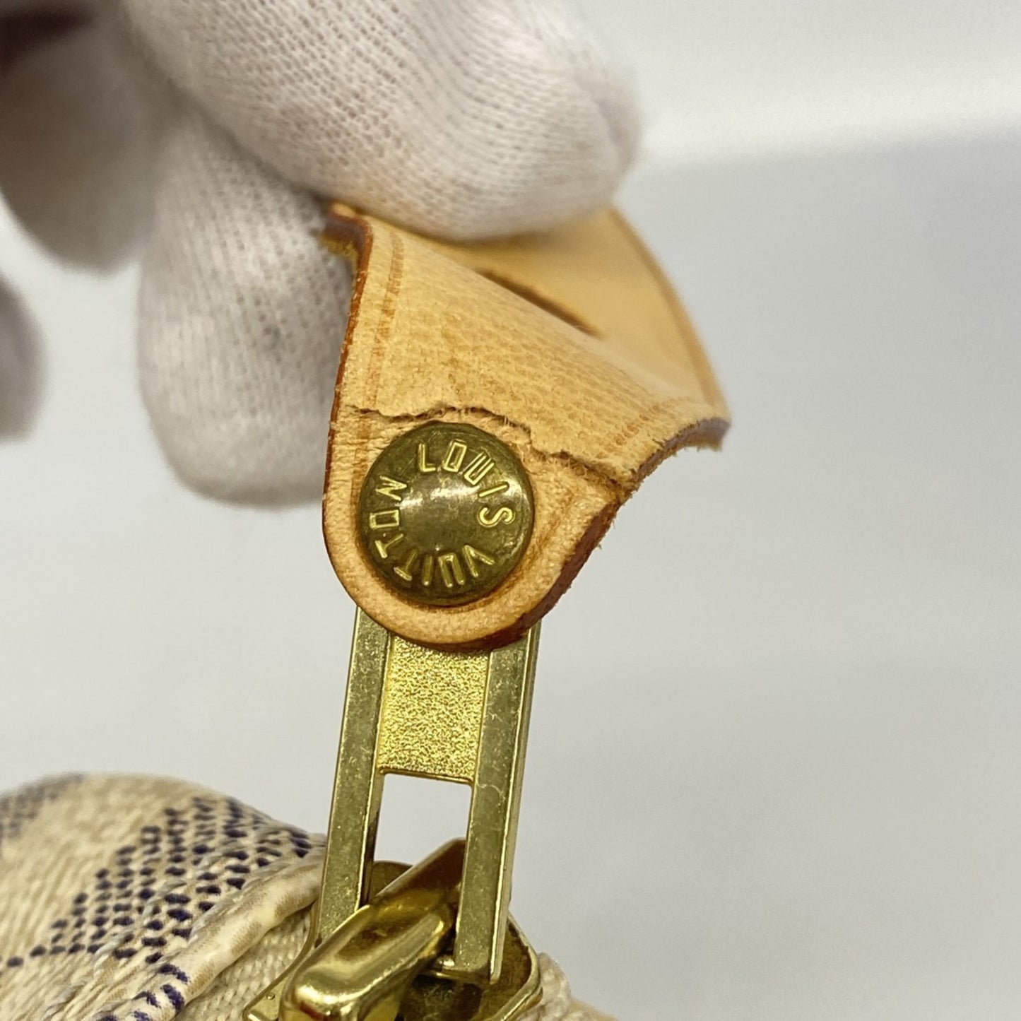 Louis Vuitton Damier Azur Speedy 25 Handbag N41534 White