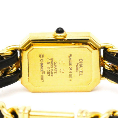 Chanel Premiere Size L Gold Plated Quartz