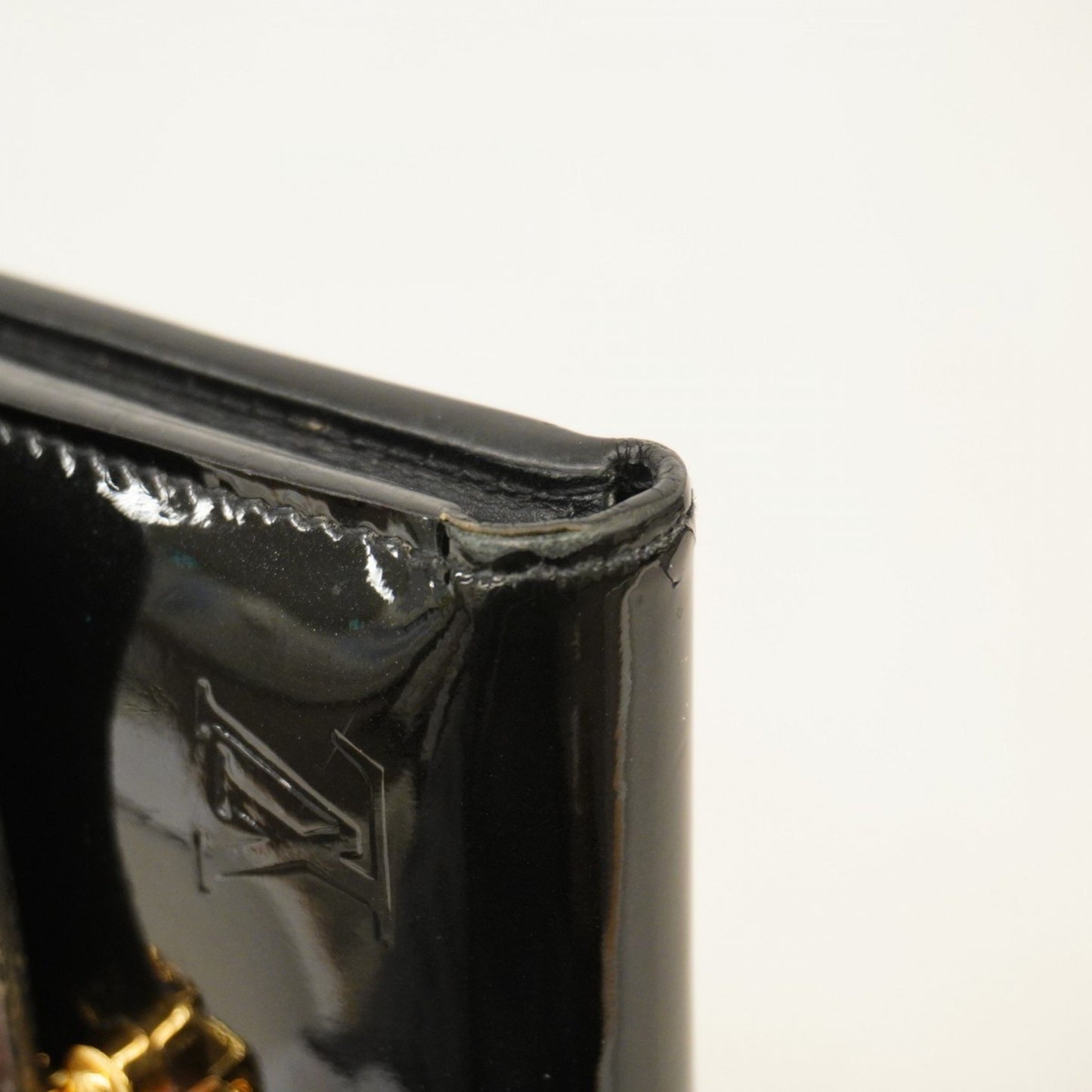 Louis Vuitton Monogram Portefeuille Cherry Wood Compact Wallet M61912 Brown Noir