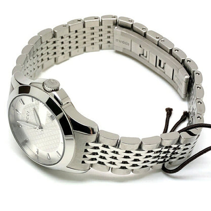 Gucci G Timeless Quartz 126.5 Stainless Steel Battery-Operated Women'S Watch With Date Display