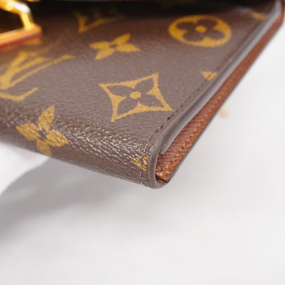 Louis Vuitton Monogram Portefeuilles Tri-Fold Long Wallet M60123 Brown