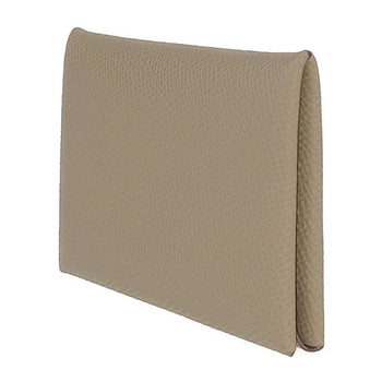 Hermes Calvi Card Case - Etoupe (Brown) Epson