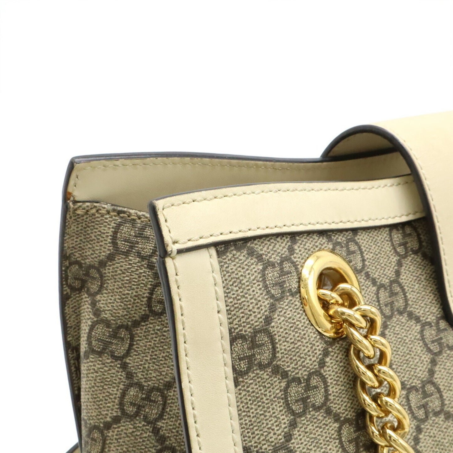 Gucci Gg Supreme Padlock Small Shoulder Bag With Chain
