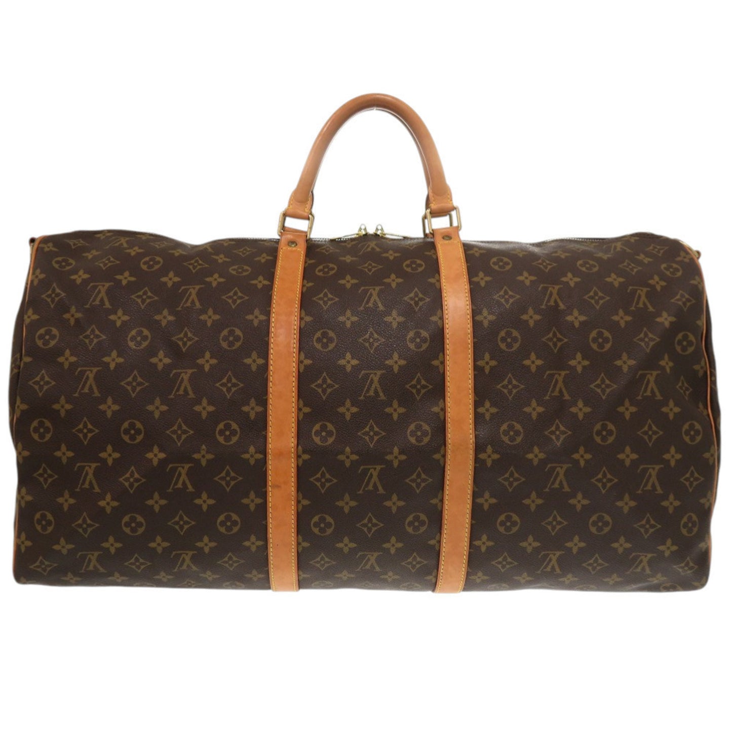Louis Vuitton Keepall Bandouliere 60 Monogram M41412 Canvas Brown Boston Bag 0750 Louis Vuitton