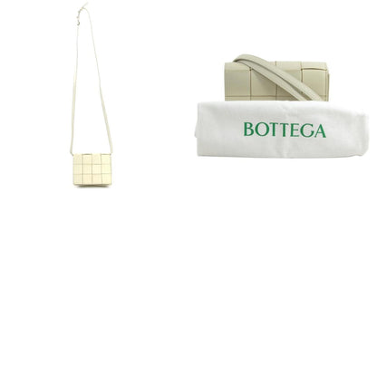 Bottega Veneta Cassette Shoulder Bag Leather Ivory