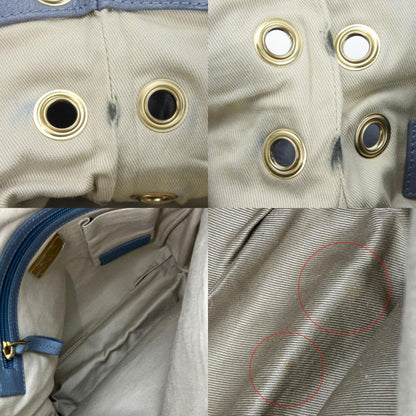 Bally Shoulder Bag Leather Light Blue