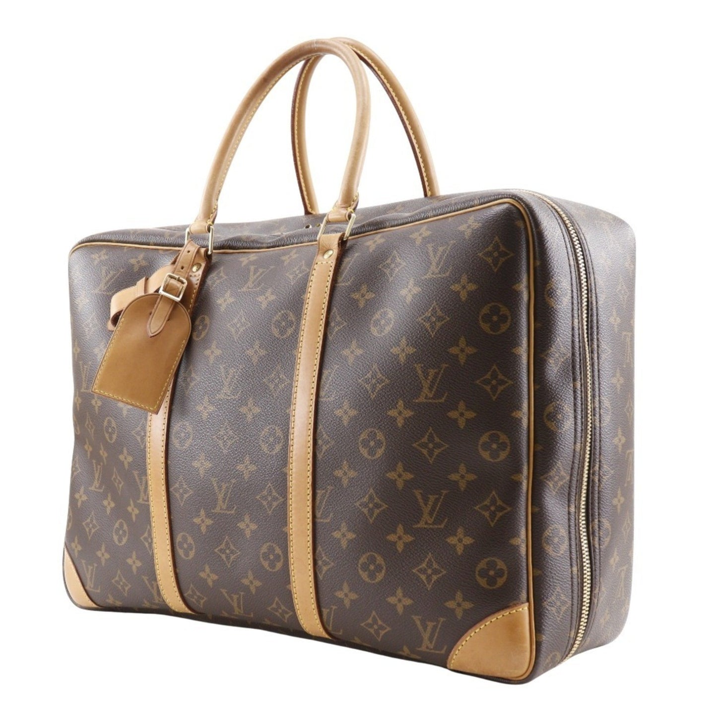 Louis Vuitton Sirius 45 Boston Bag M41408 Monogram Canvas 1999 Brown Sp1919 Double
