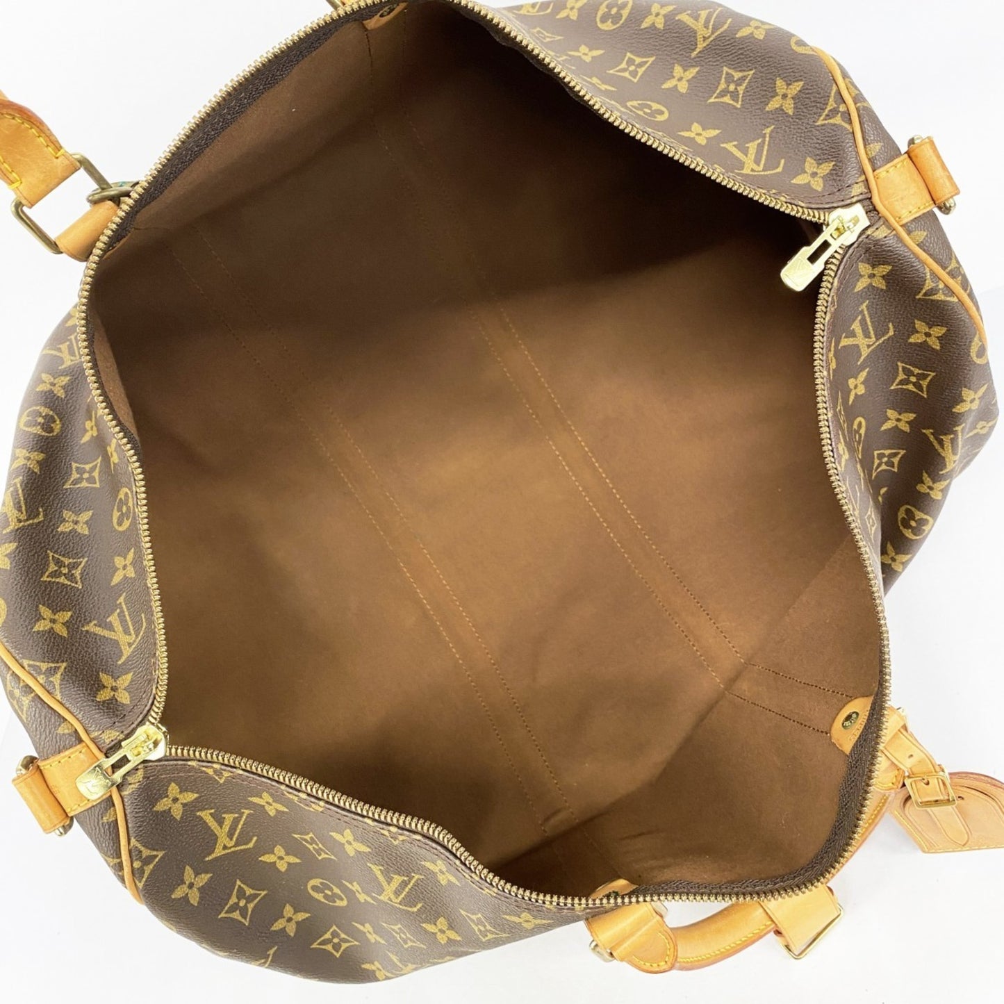 Louis Vuitton Monogram Keepall Bandouliere 55 Boston Bag M41414 Brown