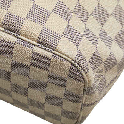 Louis Vuitton Damier Azur Neverfull Pm Tote Bag N51110 White Leather