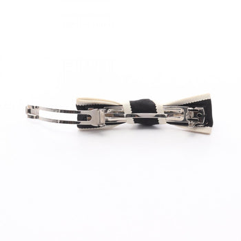 Chanel Coco Mark Ribbon Barrette Accessory Fabric