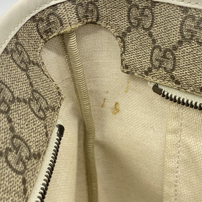 Gucci Gg Supreme Tote Bag 211138 Brown White