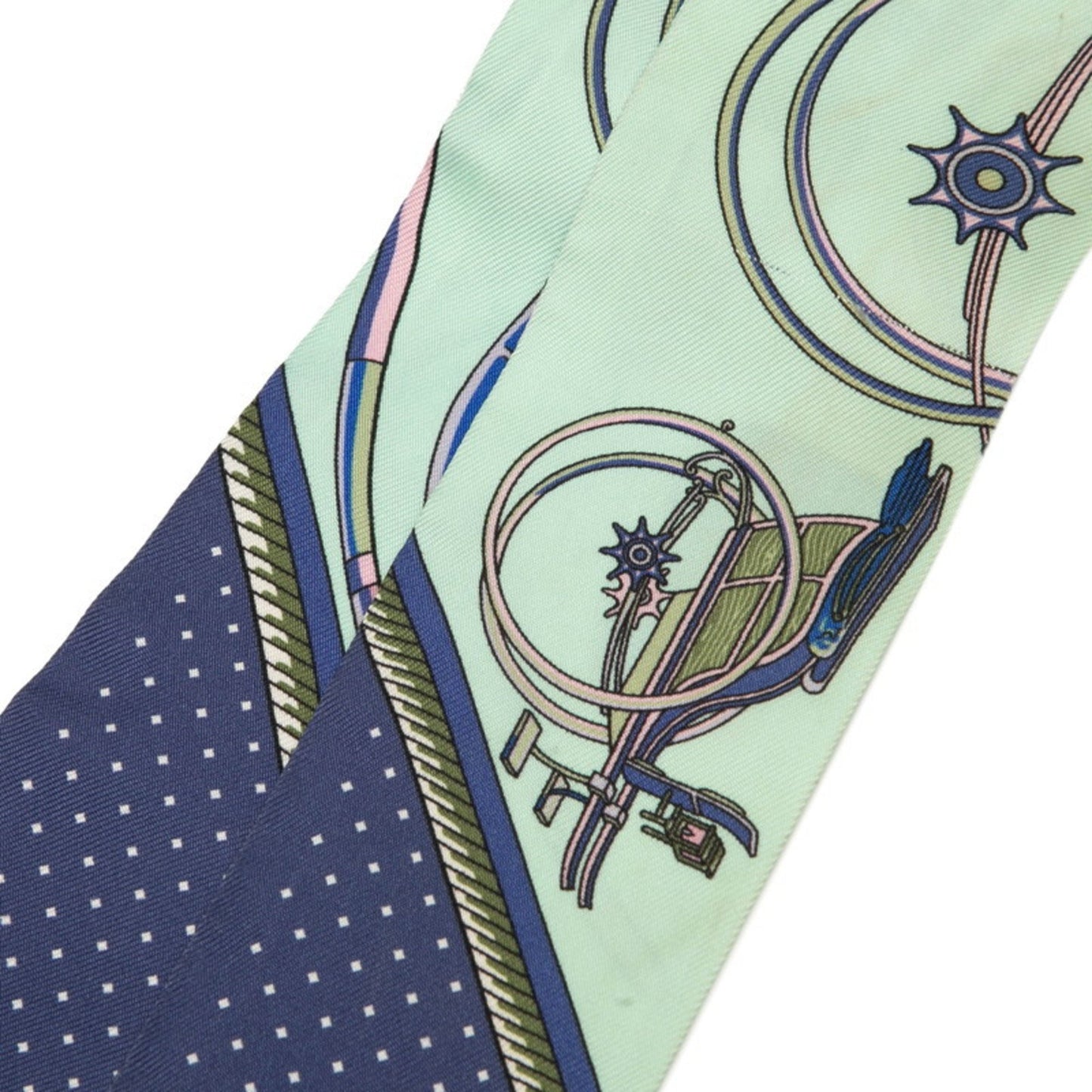 Herms Twilly "Les Voitures A Transformation" Folding Carriage Scarf