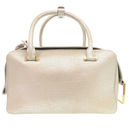 Like New Delvaux Cool Box Mm Calfskin Leather Antique Silver Aa0457Amf080Ddo 2-Way Handbag 1257