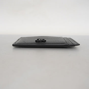 Gucci Business Card Case 722734 Leather Black