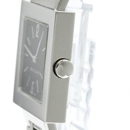Polished Bvlgari Quadrato Stainless Steel Quartz