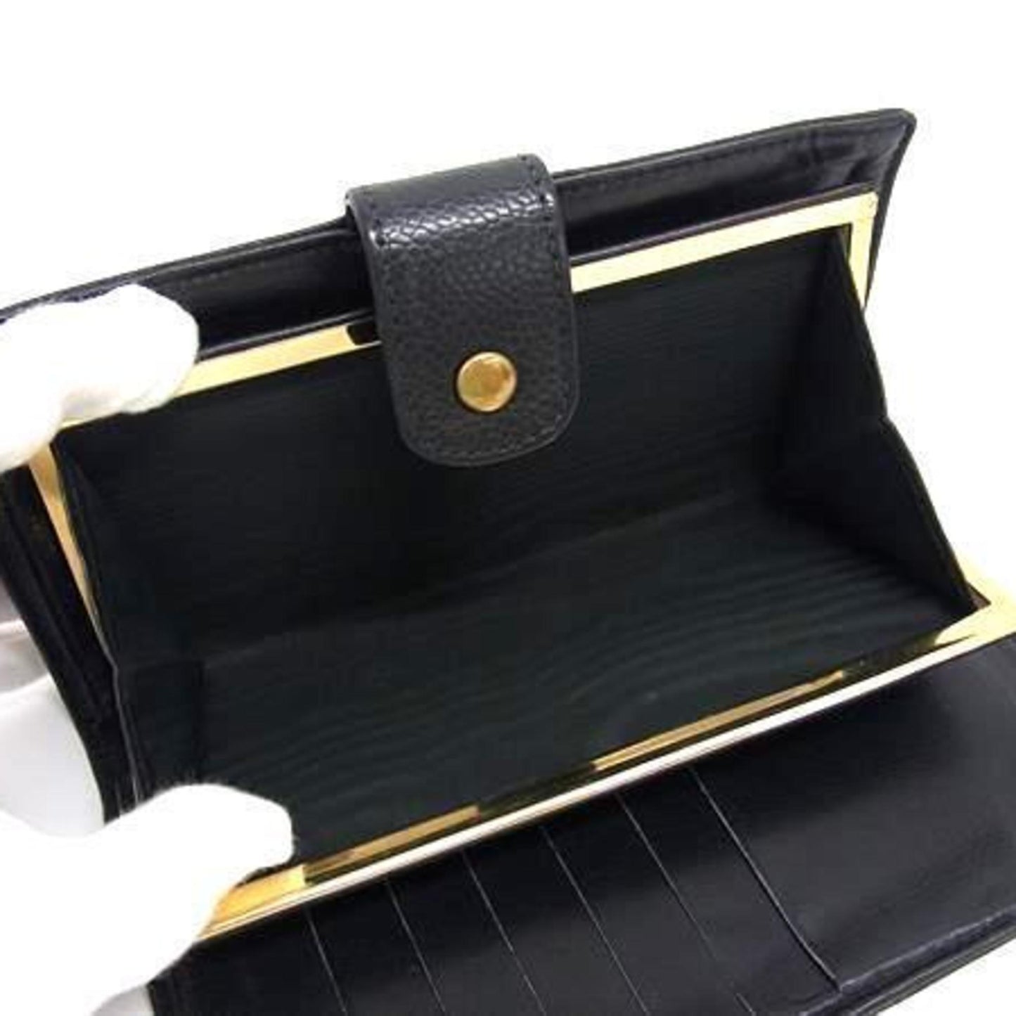 Chanel Coco Mark Wallet A13498 Black Caviar Leather