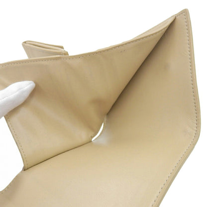 Celine Trifold Wallet 10B573Bel Wallet Leather Beige