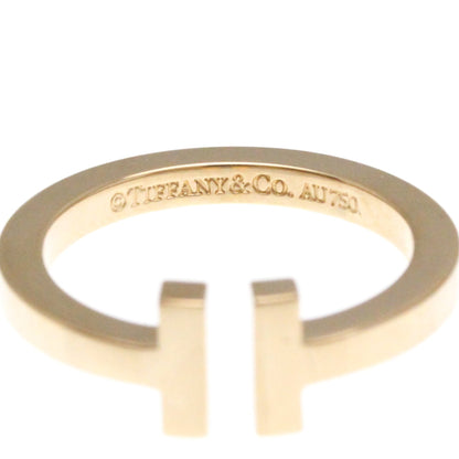 Tiffany T Square Ring Pink Gold (18K) Fashion No Stone Band Ring Pink Gold