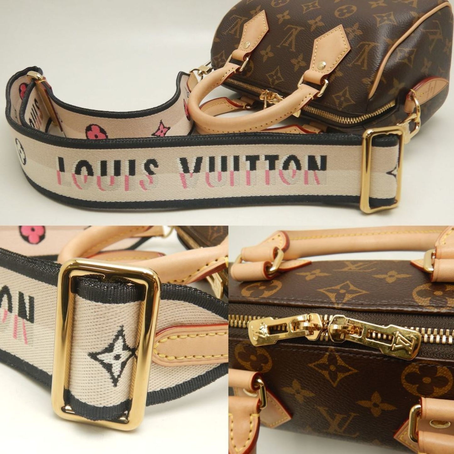 Louis Vuitton Louis Vuitton Monogram Speedy Bandouliere 20 M46234 Handbag Noir 253025