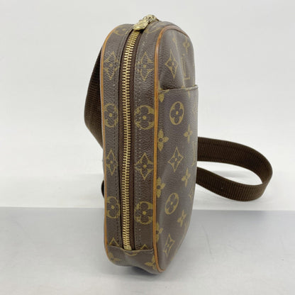 Louis Vuitton Monogram Pochette Ganjou Body Bag M51870 Brown