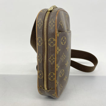 Louis Vuitton Monogram Pochette Ganjou Body Bag M51870 Brown