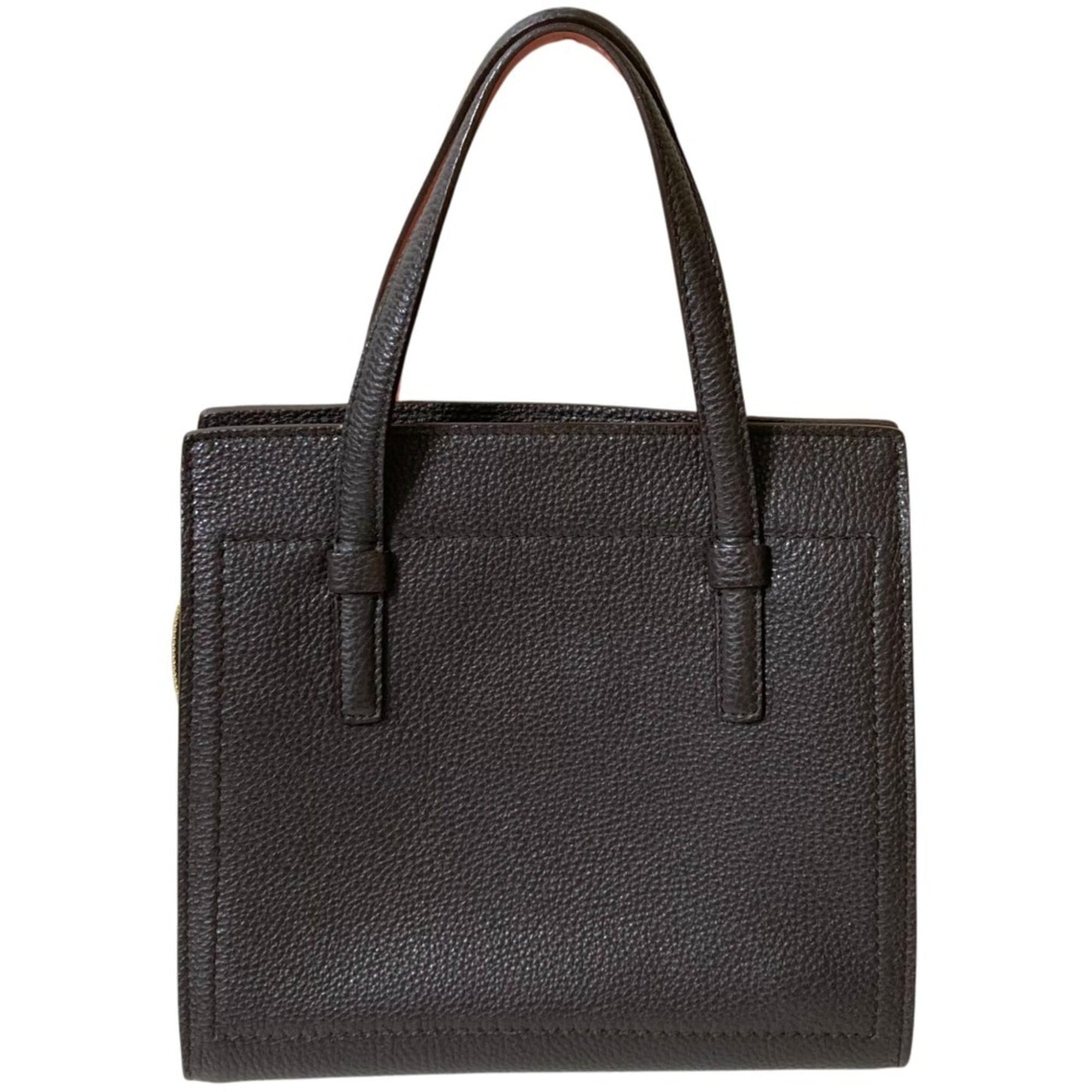 Salvatore Ferragamo Amy Gancini Handbag In Dark Brown