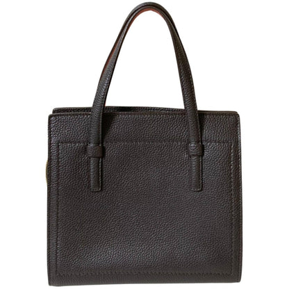 Salvatore Ferragamo Amy Gancini Handbag In Dark Brown